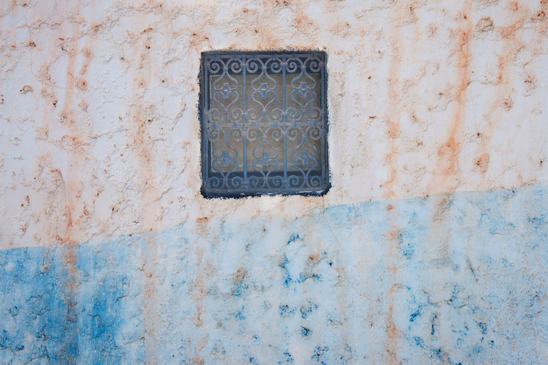 Pastel Wall and Window, Morocco
