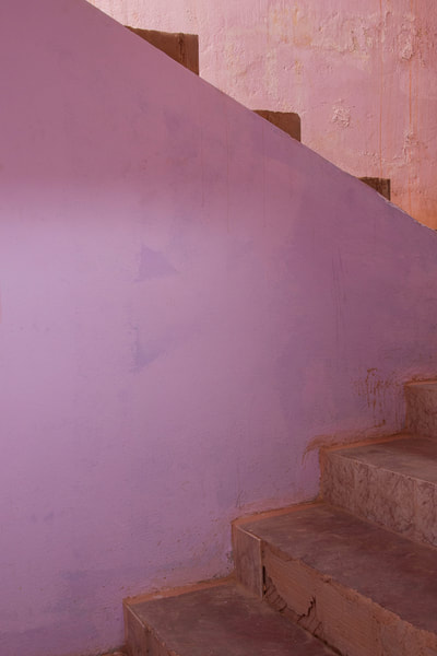 Stairs In Pink Morocco by Mary Macey Butler